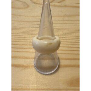 Vintage Off-White Resin Ring Unisex Size 7